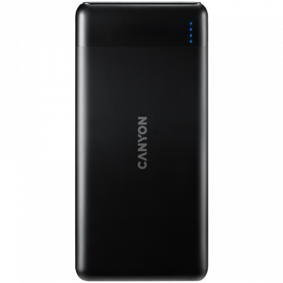 CANYON PB-107 Power bank 10000mAh Li-poly battery, Input Micro/PD 18W(Max), Output PD/QC3.0 18W(Max), quick charging cable 0.3m, 144*68*16mm, 0.25kg, Black CANYON PB-107 Power bank 10000mAh Li-poly battery, Input Micro/PD 18W(Max), Output PD/QC3.0 18W(Max), quick charging cable 0.3m, 144*68*16mm, 0.25kg, Black
