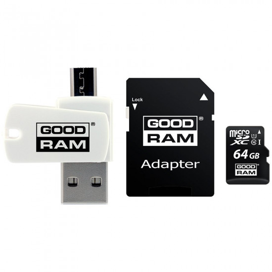 GOODRAM 64GB MicroSDXC with adapter GOODRAM 64GB MicroSDXC with adapter
