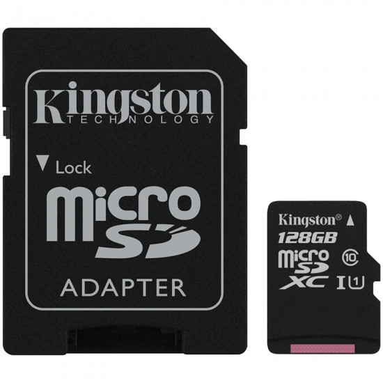 Kingston 128GB microSDXC Canvas Select Plus 100R A1 C10 Card + ADP EAN: 740617298703 Kingston 128GB microSDXC Canvas Select Plus 100R A1 C10 Card + ADP EAN: 740617298703