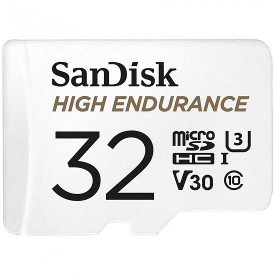 SANDISK 32GB MAX ENDURANCE microSDHC Card with Adapter SANDISK 32GB MAX ENDURANCE microSDHC Card with Adapter