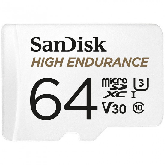 SANDISK 64GB MAX ENDURANCE microSDHC Card with Adapter SANDISK 64GB MAX ENDURANCE microSDHC Card with Adapter