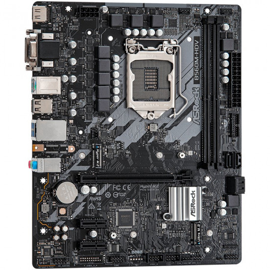 ASROCK Main Board Desktop B560 chipset (S1200, 2x DDR4, 1x PCIe x16, 2x PCIe x1, 4x SATA3 ,1x Ultra M.2, GLAN, 1x VGA, 1x DVI, 1x HDMI, 4x USB 3.2, 2x USB 2.0) mATX. ASROCK Main Board Desktop B560 chipset (S1200, 2x DDR4, 1x PCIe x16, 2x PCIe x1, 4x SATA3 ,1x Ultra M.2, GLAN, 1x VGA, 1x DVI, 1x HDMI, 4x USB 3.2, 2x USB 2.0) mATX.