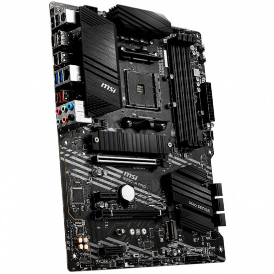 MSI B550-A PRO,ATX, Socket AM4,AMD B550 Chipset,4 DIMMs,Dual Channel DDR4 up to 4400+(OC)MHz,1x PCIe 4.0/3.0 x16 slot,2x M.2 slots,2x USB 3.2 Gen 2 (1x Type-C),2x USB 3.2 Gen 1,4x USB 2.0,1x HDMI,1x DP,1G LAN,7.1 Audio,3y warranty MSI B550-A PRO,ATX, Socket AM4,AMD B550 Chipset,4 DIMMs,Dual Channel DDR4 up to 4400+(OC)MHz,1x PCIe 4.0/3.0 x16 slot,2x M.2 slots,2x USB 3.2 Gen 2 (1x Type-C),2x USB 3.2 Gen 1,4x USB 2.0,1x HDMI,1x DP,1G LAN,7.1 Audio,3y warranty