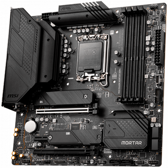 MSI MAG B660M MORTAR DDR4, mATX, Socket 1700, Dual Channel DDR4 4800(OC)MHz, 2x PCIe x16 slots, 2x M.2 slots, 1x HDMI, 1x DP, 1x USB 3.2 Gen2x2, 3x USB 3.2 Gen 2, 4x USB 2.0 ports, Type-C, 7.1 HD Audio, 2.5Gbps LAN, 3Y MSI MAG B660M MORTAR DDR4, mATX, Socket 1700, Dual Channel DDR4 4800(OC)MHz, 2x PCIe x16 slots, 2x M.2 slots, 1x HDMI, 1x DP, 1x USB 3.2 Gen2x2, 3x USB 3.2 Gen 2, 4x USB 2.0 ports, Type-C, 7.1 HD Audio, 2.5Gbps LAN, 3Y