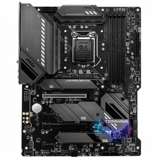 MSI MAG Z590 TOMAHAWK WIFI, ATX, Socket 1200, Dual Channel DDR4 5333(OC)MHz, 2x PCIe x16 slots, 3x M.2 slots, 1х HDMI, 1x DP, 6x USB 3.2, 2x USB 2.0, Type-C, 7.1 HD Audio, 2.5Gbps LAN, WIFI, BT MSI MAG Z590 TOMAHAWK WIFI, ATX, Socket 1200, Dual Channel DDR4 5333(OC)MHz, 2x PCIe x16 slots, 3x M.2 slots, 1х HDMI, 1x DP, 6x USB 3.2, 2x USB 2.0, Type-C, 7.1 HD Audio, 2.5Gbps LAN, WIFI, BT