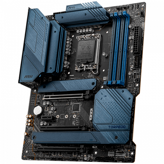 MSI MAG Z690 TORPEDO, ATX, Socket 1700, Dual Channel DDR5 6400(OC)MHz, 3x PCIe x16 slots, 4x M.2 slots, 1x HDMI, 1x DP, 1x USB3.2 Gen2x2, 3x USB 3.2 Gen 2, 2x USB 3.2 Gen 1, 2x USB 2.0, Type-C, 7.1 HD Audio, 2.5Gbps LAN, 3Y MSI MAG Z690 TORPEDO, ATX, Socket 1700, Dual Channel DDR5 6400(OC)MHz, 3x PCIe x16 slots, 4x M.2 slots, 1x HDMI, 1x DP, 1x USB3.2 Gen2x2, 3x USB 3.2 Gen 2, 2x USB 3.2 Gen 1, 2x USB 2.0, Type-C, 7.1 HD Audio, 2.5Gbps LAN, 3Y
