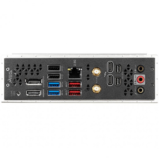 MSI MEG Z590I UNIFY,m-ITX,Socket 1200,Intel Z590 Chipset,2 DIMMs, Dual Channel DDR4 up to 5600(OC)MHz,1x PCIe x16 slot,2x M.2 slots,2x USB 3.2 Gen2,2x USB 3.2 Gen1,2x Thunderbolt 4,1x HDMI,1x DP,WiFi 6E,2.5G LAN, 7.1 Audio,3y warranty