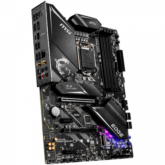 MSI MPG Z490 GAMING EDGE WIFI, ATX, Socket 1200, Dual Channel DDR4 5000+(OC)MHz, 2x PCIe 3.0 x16 slots, 2x M.2 slots, 1x HDMI, 1x DP, 6x USB 3.2, 2x USB 2.0, Type-C, 7.1 HD Audio, 2.5Gbps LAN, WIFI, BT MSI MPG Z490 GAMING EDGE WIFI, ATX, Socket 1200, Dual Channel DDR4 5000+(OC)MHz, 2x PCIe 3.0 x16 slots, 2x M.2 slots, 1x HDMI, 1x DP, 6x USB 3.2, 2x USB 2.0, Type-C, 7.1 HD Audio, 2.5Gbps LAN, WIFI, BT