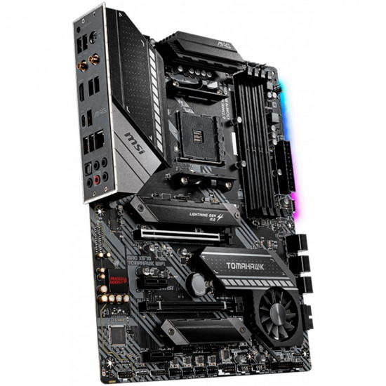 MSI Main Board Desktop MAG X570 TOMAHAWK WIFI (AM4, 4xDDR4, 2xPCI-E x16, 2xPCI-E x1, 2xM.2, 6xSATA3, 5xUSB3.2Gen2, 6xUSB3.2 Gen1, 6x USB 2.0, RAID, HDMI, 1x 2.5GLAN, Wi-Fi 6 AX200) ATX MSI Main Board Desktop MAG X570 TOMAHAWK WIFI (AM4, 4xDDR4, 2xPCI-E x16, 2xPCI-E x1, 2xM.2, 6xSATA3, 5xUSB3.2Gen2, 6xUSB3.2 Gen1, 6x USB 2.0, RAID, HDMI, 1x 2.5GLAN, Wi-Fi 6 AX200) ATX