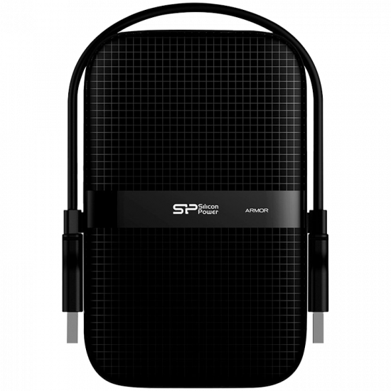 SILICON POWER Armor A60 1TB External HDD, 2.5", USB 3.2 Gen. 1, IPX4, Black/Black SILICON POWER Armor A60 1TB External HDD, 2.5", USB 3.2 Gen. 1, IPX4, Black/Black