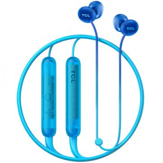 Слушалки TCL Neckband (in-ear) Bluetooth Headset, Frequency of response: 10-23K, Sensitivity: 104 dB, Driver Size: 8.6mm, Impedence: 28 Ohm, Acoustic system: closed, Max power input: 25mW, Connectivity type: Bluetooth only (BT 5.0), Color Ocean Blue Слушалки TCL Neckband (in-ear) Bluetooth Headset, Frequency of response: 10-23K, Sensitivity: 104 dB, Driver Size: 8.6mm, Impedence: 28 Ohm, Acoustic system: closed, Max power input: 25mW, Connectivity type: Bluetooth only (BT 5.0), Color Ocean Blue