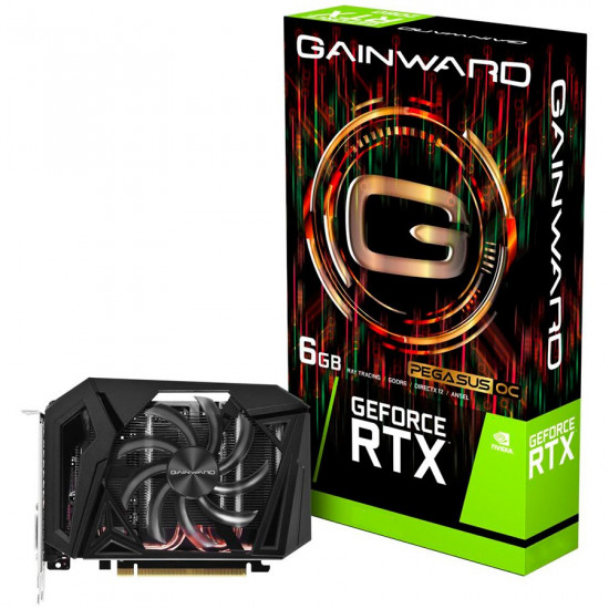 Видео карта Gainward Video Card GTX1660Ti Pegasus 6GB 192B GDDR6 DVI DP HDMI Видео карта Gainward Video Card GTX1660Ti Pegasus 6GB 192B GDDR6 DVI DP HDMI