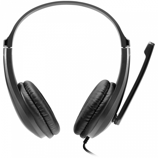 Слушалки CANYON HSC-1 basic PC headset with microphone, combined 3.5mm plug, leather pads, Flat cable length 2.0m, 160*60*160mm, 0.13kg, Black Слушалки CANYON HSC-1 basic PC headset with microphone, combined 3.5mm plug, leather pads, Flat cable length 2.0m, 160*60*160mm, 0.13kg, Black