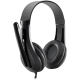 Слушалки CANYON HSC-1 basic PC headset with microphone, combined 3.5mm plug, leather pads, Flat cable length 2.0m, 160*60*160mm, 0.13kg, Black Слушалки CANYON HSC-1 basic PC headset with microphone, combined 3.5mm plug, leather pads, Flat cable length 2.0m, 160*60*160mm, 0.13kg, Black
