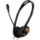 Слушалки CANYON PC headset with microphone, volume control and adjustable headband, cable 1.8M, Black/Orange Слушалки CANYON PC headset with microphone, volume control and adjustable headband, cable 1.8M, Black/Orange