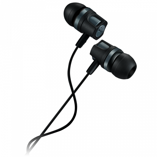Слушалки CANYON Stereo earphones with microphone, 1.2M, dark gray Слушалки CANYON Stereo earphones with microphone, 1.2M, dark gray