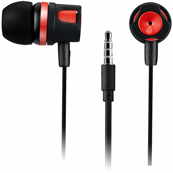 Слушалки CANYON Stereo earphones with microphone, 1.2M, red Слушалки CANYON Stereo earphones with microphone, 1.2M, red
