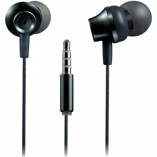 Слушалки CANYON Stereo earphones with microphone, metallic shell, 1.2M, dark gray Слушалки CANYON Stereo earphones with microphone, metallic shell, 1.2M, dark gray