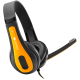 Слушалки CANYON entry price PC headset, combined 3,5 plug, leather pads, Black-yellow Слушалки CANYON entry price PC headset, combined 3,5 plug, leather pads, Black-yellow