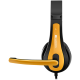 Слушалки CANYON entry price PC headset, combined 3,5 plug, leather pads, Black-yellow Слушалки CANYON entry price PC headset, combined 3,5 plug, leather pads, Black-yellow