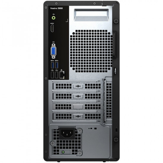 Компютър Dell Vostro 3888 MT, Intel Core i5-10400 (6C, 12M Cache, 2.9 GHz up to 4.30Ghz), 4GB (1x4GB) 2666MHz DDR4, 1TB SATA, Intel UHD Graphics, DVD-RW, Keyboard and Mouse, Ubuntu, 3Y Basic Onsite Компютър Dell Vostro 3888 MT, Intel Core i5-10400 (6C, 12M Cache, 2.9 GHz up to 4.30Ghz), 4GB (1x4GB) 2666MHz DDR4, 1TB SATA, Intel UHD Graphics, DVD-RW, Keyboard and Mouse, Ubuntu, 3Y Basic Onsite
