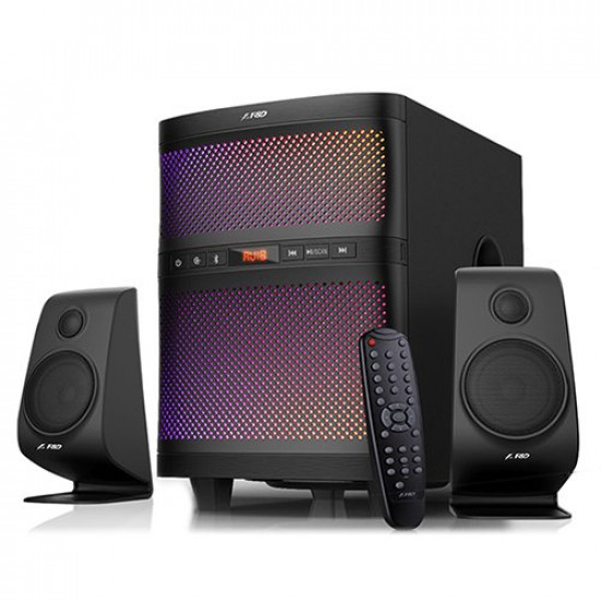 Multimedia Bluetooth Speakers F&D F580X (2.1 Channel Surround, 17.5Wx2+35W (RMS) 260Hz~20KHzz, Subwoofer: 40Hz~110Hz, Bluetooth 4.0, USB/SD card reader, FM, digital, LED display, Black Multimedia Bluetooth Speakers F&D F580X (2.1 Channel Surround, 17.5Wx2+35W (RMS) 260Hz~20KHzz, Subwoofer: 40Hz~110Hz, Bluetooth 4.0, USB/SD card reader, FM, digital, LED display, Black