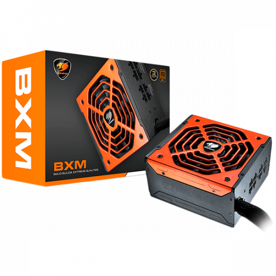 COUGAR BXM 700, 700W, 80 Plus Bronze, Semi-modular Power Supply Unit, OCP, OPP, OVP, UVP, SCP & OTP Strong Safeguards, Over Temperature Protection, HDB Fan, Ultra-stable Voltage Outputs, Superior fan Curve Tuning, Dimensions: 160 x 150 x 86 (mm)