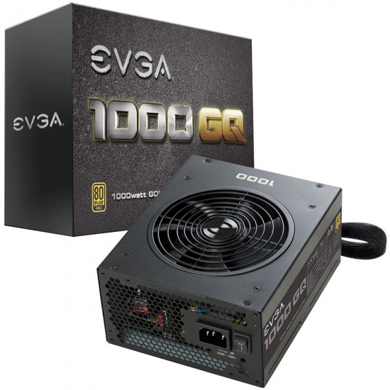EVGA 1000 GQ, 80 Plus GOLD 1000W, Semi Modular, EVGA ECO Mode, 5 Year Warranty