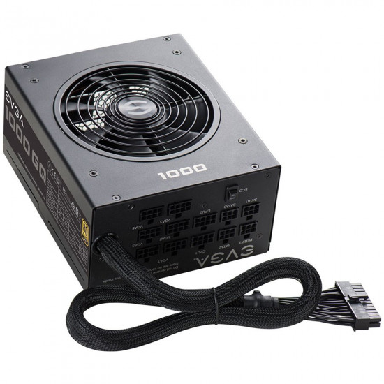 EVGA 1000 GQ, 80 Plus GOLD 1000W, Semi Modular, EVGA ECO Mode, 5 Year Warranty