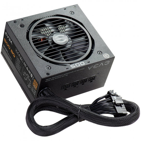 EVGA 500 BQ, 80 Plus BRONZE 500W, Semi Modular, FDB Fan, 3 Year Warranty EVGA 500 BQ, 80 Plus BRONZE 500W, Semi Modular, FDB Fan, 3 Year Warranty