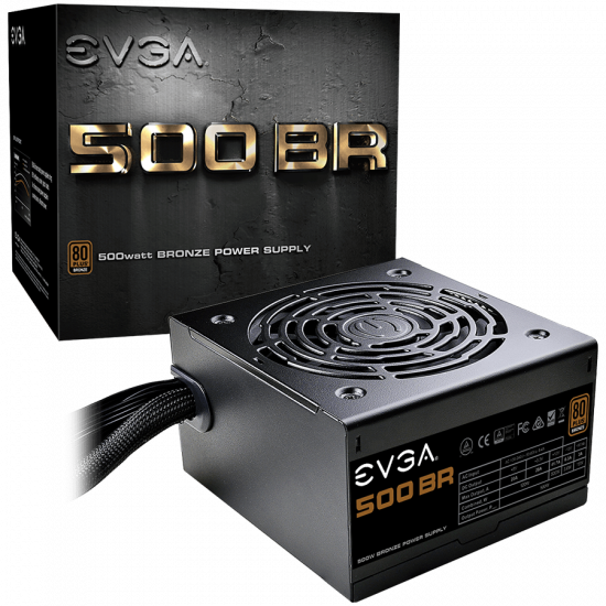EVGA 500 BR, 80 Plus BRONZE 500W, 3 Year Warranty EVGA 500 BR, 80 Plus BRONZE 500W, 3 Year Warranty