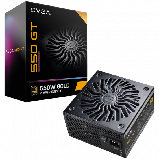 EVGA SuperNOVA 550 GT, 80 Plus GOLD 550W, Fully Modular, Auto ECO Mode with FDB Fan, Includes Power ON Self Tester, Compact 150mm Size, 7 Year Warranty EVGA SuperNOVA 550 GT, 80 Plus GOLD 550W, Fully Modular, Auto ECO Mode with FDB Fan, Includes Power ON Self Tester, Compact 150mm Size, 7 Year Warranty