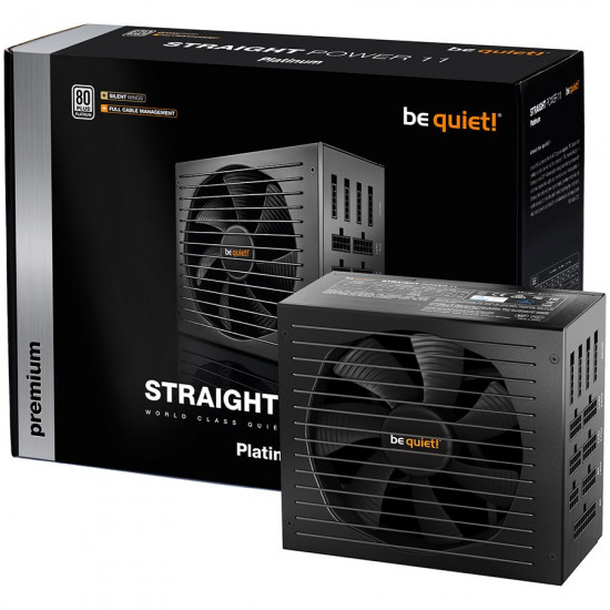 be quiet! STRAIGHT POWER 11 1000W, 80 Plus Platinum, Silent Wings 3, Cable Management, 5 Years Warranty be quiet! STRAIGHT POWER 11 1000W, 80 Plus Platinum, Silent Wings 3, Cable Management, 5 Years Warranty
