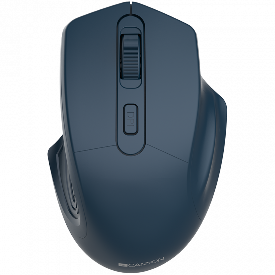 CANYON 2.4GHz Wireless Optical Mouse with 4 buttons, DPI 800/1200/1600, Dark Blue, 115*77*38mm, 0.064kg CANYON 2.4GHz Wireless Optical Mouse with 4 buttons, DPI 800/1200/1600, Dark Blue, 115*77*38mm, 0.064kg