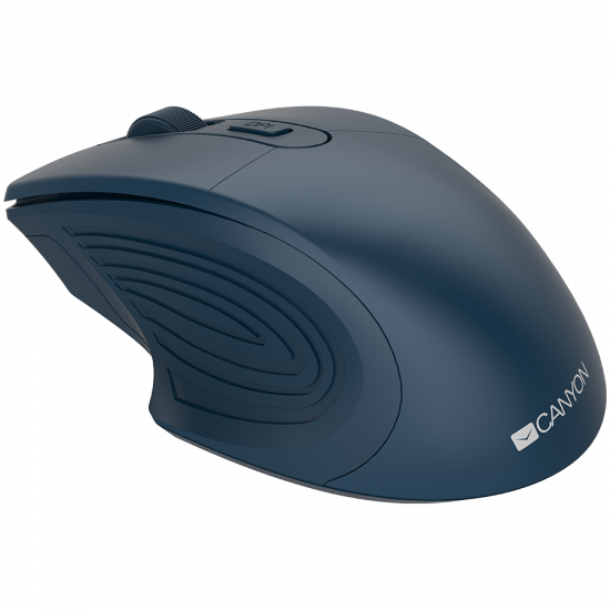 CANYON 2.4GHz Wireless Optical Mouse with 4 buttons, DPI 800/1200/1600, Dark Blue, 115*77*38mm, 0.064kg CANYON 2.4GHz Wireless Optical Mouse with 4 buttons, DPI 800/1200/1600, Dark Blue, 115*77*38mm, 0.064kg