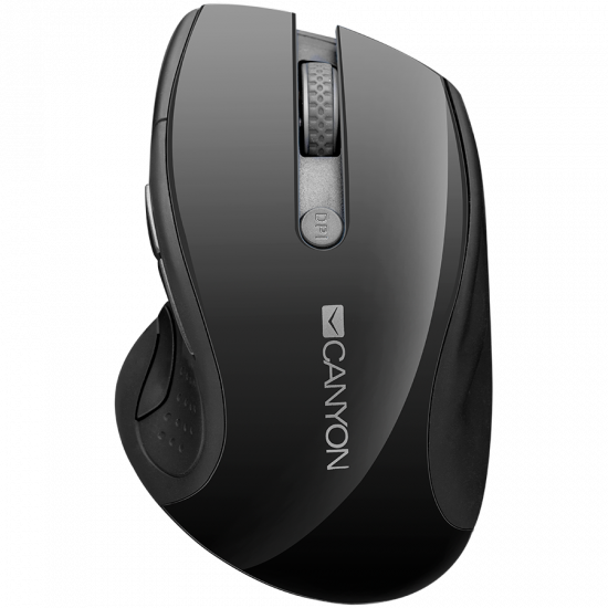 CANYON 2.4Ghz wireless mouse, optical tracking - blue LED, 6 buttons, DPI 1000/1200/1600, Black pearl glossy CANYON 2.4Ghz wireless mouse, optical tracking - blue LED, 6 buttons, DPI 1000/1200/1600, Black pearl glossy