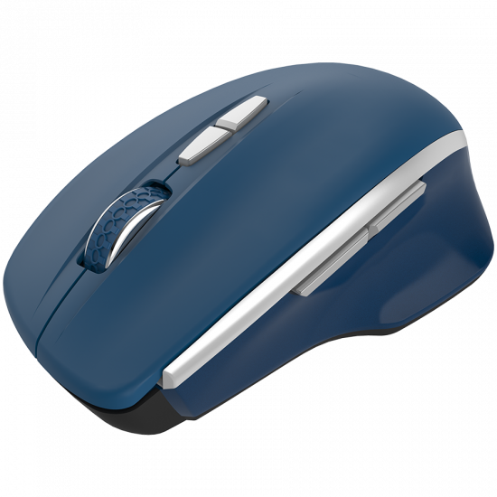 Canyon  2.4 GHz  Wireless mouse ,with 7 buttons, DPI 800/1200/1600, Battery: AAA*2pcs,Blue,72*117*41mm, 0.075kg