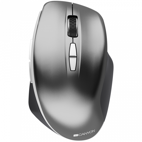 Canyon 2.4 GHz Wireless mouse ,with 7 buttons, DPI 800/1200/1600, Battery:AAA*2pcs ,Dark gray72*117*41mm 0.075kg Canyon 2.4 GHz Wireless mouse ,with 7 buttons, DPI 800/1200/1600, Battery:AAA*2pcs ,Dark gray72*117*41mm 0.075kg