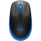 LOGITECH M190 Full-size wireless mouse - BLUE - 2.4GHZ - EMEA - M190