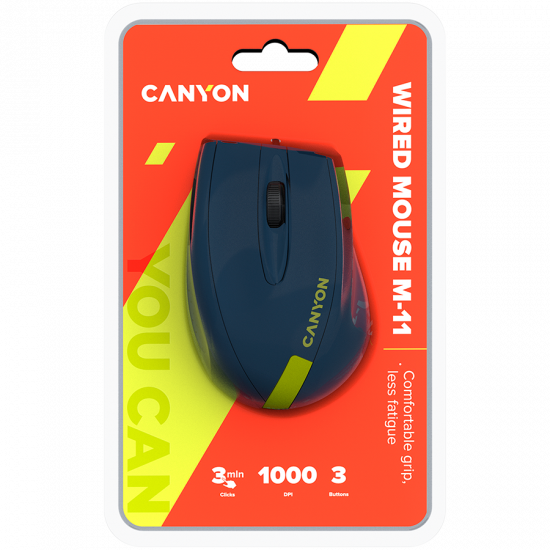 Wired Optical Mouse with 3 keys, DPI 1000 With 1.5M USB cable,Blue-Yellow ,size 68*110*38mm,weight:0.072kg Wired Optical Mouse with 3 keys, DPI 1000 With 1.5M USB cable,Blue-Yellow ,size 68*110*38mm,weight:0.072kg