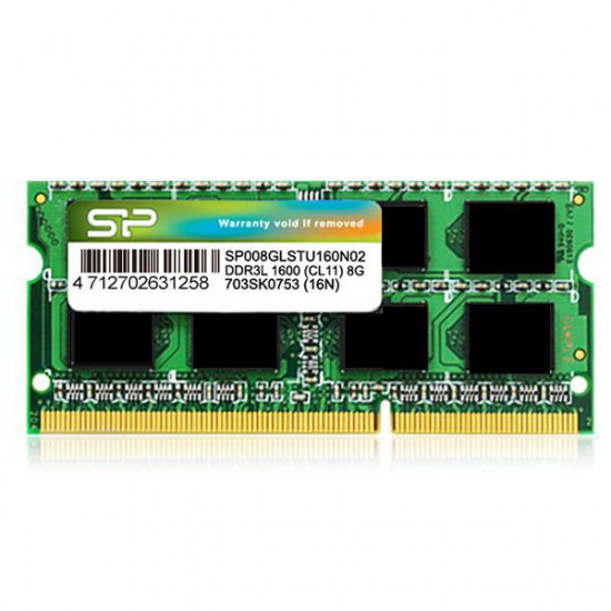 Памет SILICON POWER 4GB DDR3 PC3L-12800 1600MHz 204-Pin Памет SILICON POWER 4GB DDR3 PC3L-12800 1600MHz 204-Pin