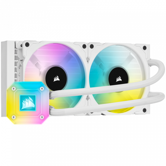 CORSAIR iCUE H100i ELITE CAPELLIX WHITE, 240mm Radiator, Liquid CPU Cooler CORSAIR iCUE H100i ELITE CAPELLIX WHITE, 240mm Radiator, Liquid CPU Cooler