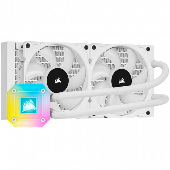 CORSAIR iCUE H100i ELITE CAPELLIX WHITE, 240mm Radiator, Liquid CPU Cooler CORSAIR iCUE H100i ELITE CAPELLIX WHITE, 240mm Radiator, Liquid CPU Cooler