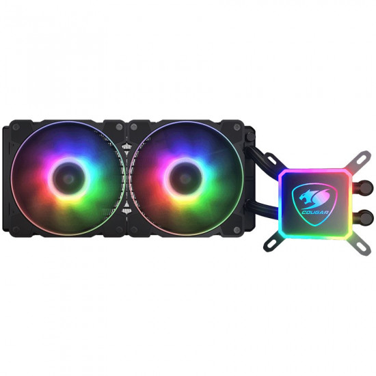 COUGAR AQUA 280, ARGB, Intel Socket LGA 775 / 1150 / 1151 / 1155 / 1156 / 1366 / 1200 / 2011 / 2066 (Core i3 / i5 / i7 / i9 CPU) AMD TR4 / AM4 / FM2 / FM1 / AM3+ / AM3 /, Dimensions (WxDxH): 310x140x27mm, 5 years warranty COUGAR AQUA 280, ARGB, Intel Socket LGA 775 / 1150 / 1151 / 1155 / 1156 / 1366 / 1200 / 2011 / 2066 (Core i3 / i5 / i7 / i9 CPU) AMD TR4 / AM4 / FM2 / FM1 / AM3+ / AM3 /, Dimensions (WxDxH): 310x140x27mm, 5 years warranty