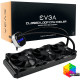 EVGA CLC 360mm All-In-One RGB LED CPU Liquid Cooler, 3x FX12 120mm PWM Fans, Intel Socket LGA20XX/1200/115X/1366, AMD Socket AM2/AM3/AM4/FM1/FM2/TR4, 5 Year Warranty EVGA CLC 360mm All-In-One RGB LED CPU Liquid Cooler, 3x FX12 120mm PWM Fans, Intel Socket LGA20XX/1200/115X/1366, AMD Socket AM2/AM3/AM4/FM1/FM2/TR4, 5 Year Warranty