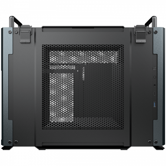 COUGAR DUST 2 - Iron Gray, Small Form Factor PC Case, Mini ITX, 	Type C 3.1 x1, USB3.0 x1, 4 Pole Headset Audio Jack x1, Reset Button, Sturdy and Solid Aluminum Panels, Independent Ventilation Zones, 175 x 335 x 403 (mm)