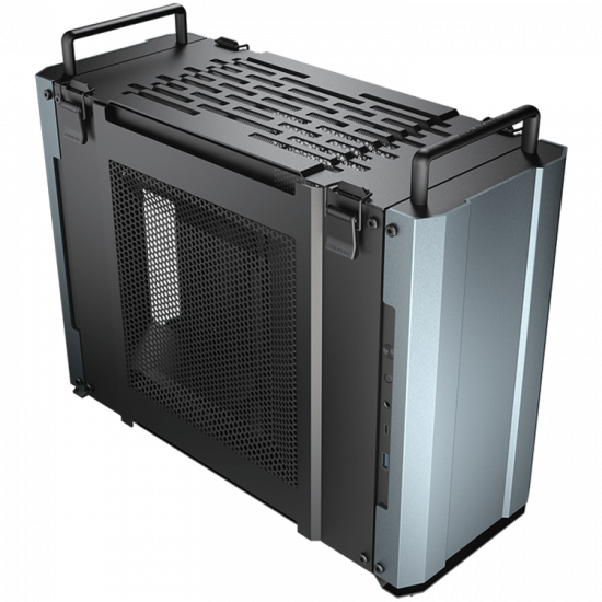 COUGAR DUST 2 - Iron Gray, Small Form Factor PC Case, Mini ITX, 	Type C 3.1 x1, USB3.0 x1, 4 Pole Headset Audio Jack x1, Reset Button, Sturdy and Solid Aluminum Panels, Independent Ventilation Zones, 175 x 335 x 403 (mm)