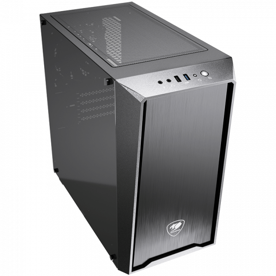 COUGAR MG130-G, Mini Tower, Mini ITX / Micro ATX, USB3.0 x 1, USB2.0 x 1, Mic x 1 / Audio x 1, Reset Button, 4 x Expansion Slots, Standard ATX PS2, Water Cooling Support, 210 x 415 x 400 (mm)