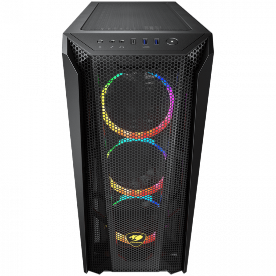 COUGAR MX660 Mesh RGB, Mid Tower, Mini ITX / Micro ATX / ATX / CEB / E-ATX, Type C 3.1 x 1, USB3.0 x 2, Mic x 1 / Audio x 1, RGB Button, Onboard Lighting System, 7+2 Expansion Slots, 213 x 495 x 474 (mm), RGB Sync with M/B COUGAR MX660 Mesh RGB, Mid Tower, Mini ITX / Micro ATX / ATX / CEB / E-ATX, Type C 3.1 x 1, USB3.0 x 2, Mic x 1 / Audio x 1, RGB Button, Onboard Lighting System, 7+2 Expansion Slots, 213 x 495 x 474 (mm), RGB Sync with M/B