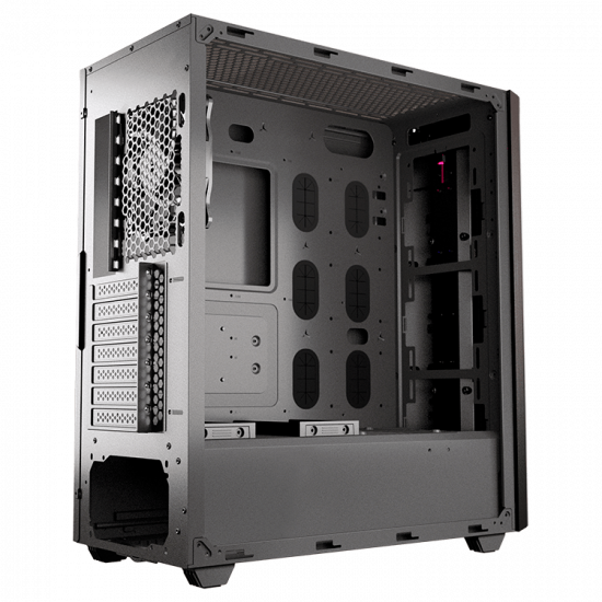 Chassis COUGAR Gemini S-Iron Gray, Mid-Tower, Mini ITX / Micro ATX / ATX / CEB / E-ATX, USB3.0 x 2, USB2.0 x 1, Mic x 1 / Audio x 1, RGB Control Button, 2.5" Drive Bay 5+2 (converted from 3.5" drive bays) / (2 SSD trays included